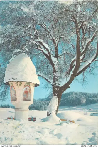 A5687 Austria Marteri am Weg Karntern winter scenery