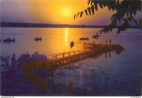 A5686 Romania Eforie Sud apus de soare pe ghiol