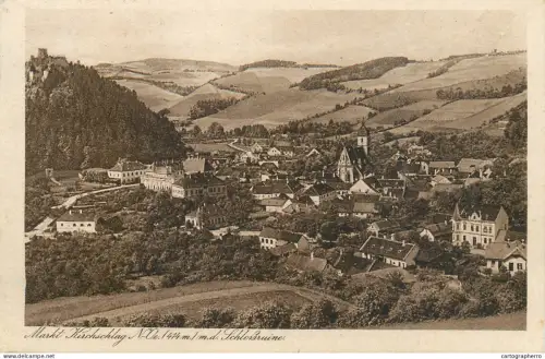 A5683 Austria Markt Krischlag mit Schlossruine
