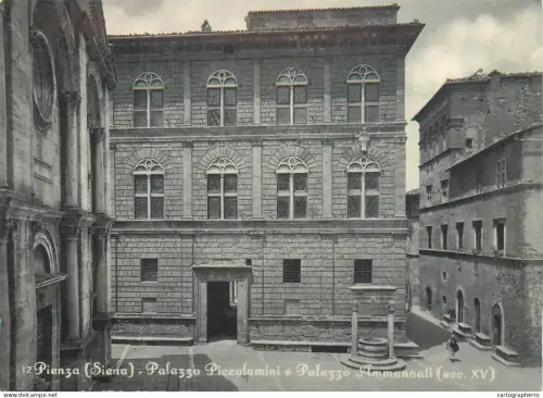 A5704 Italy Pienza (Siena) Palazzo Piccolomini e Palazzo Ammannali