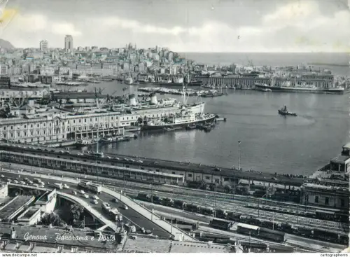 A5704 Italy Genova harbour general view