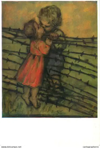 A5703 Young boy and girl couple M. Spotl illustration