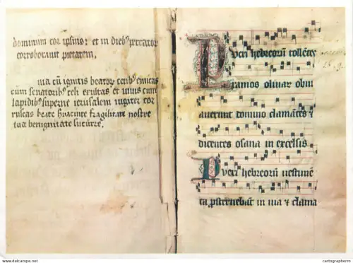 A5702 Altes Brevis aus dem XIII century Antiphon von Palmsonntag