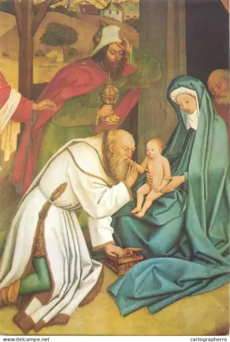 A5702 Italy Mutscher Altar in Sterzing Sudtirol Anbetung der Drei Konige