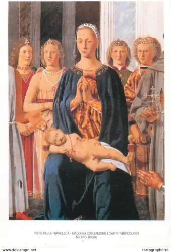 A5701 Madonna con Bambino e Santi di Piero della Francesca