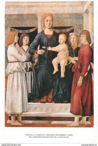 A5701 Madonna con Bambino e Angeli Piero della Francesca detail view