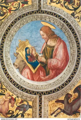 A5701 Italy Roma Chiesa Santa Maria del Popolo S Luca evangelista di Pinturicchio