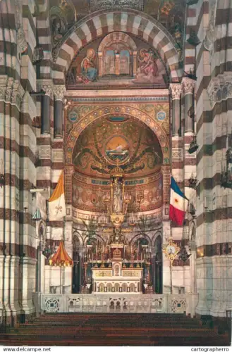 A5701 France Marseille Basilique Notre Dame de la Garde vue interieure