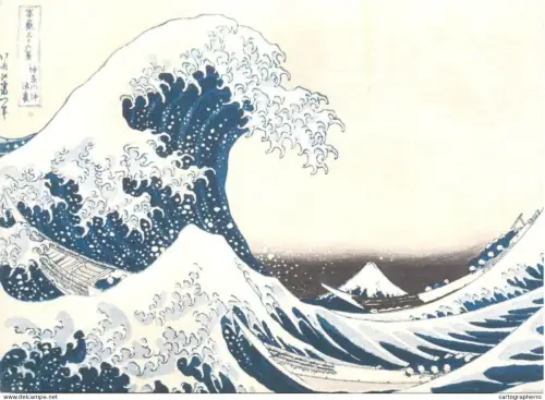 A5700 The Great Wave of Kanagawa Katsushika Hokusai illustration