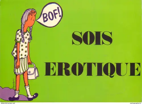 A5700  Sois erotique Shopping series funny woman caricature