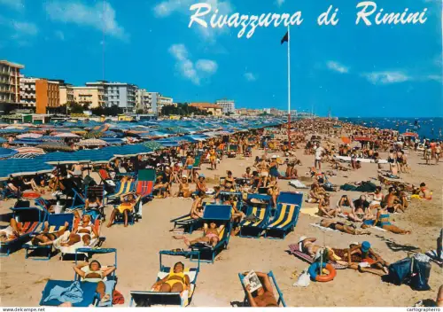 A5699 Italy Rivazzurra di Rimini la spiaggia