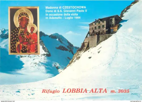 A5698 Italy Gruppo dell'Adamello Rifugio Lobbia Alta && Madonna di Czestochowa