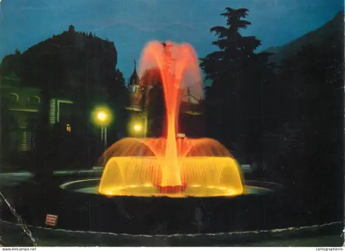 A5697 Italy Arco luminous fountain night view