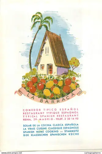 A5697 La Barraca typical Spanish restaurant