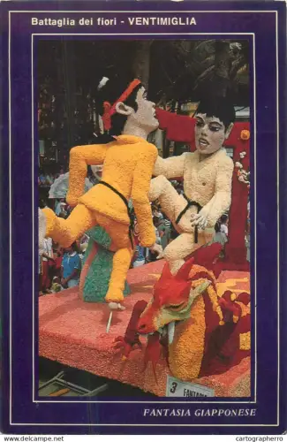 A5697 Italy Ventimiglia Battaglia dei Fiori Fantasia Giaponese