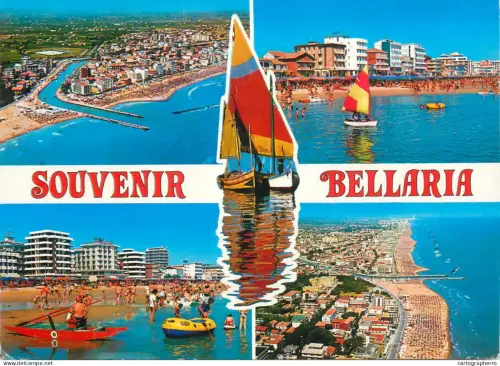 A5697 Italy Bellaria souvenir multi view