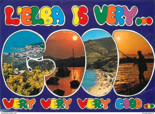 A5697 Italy Elba multi view souvenir