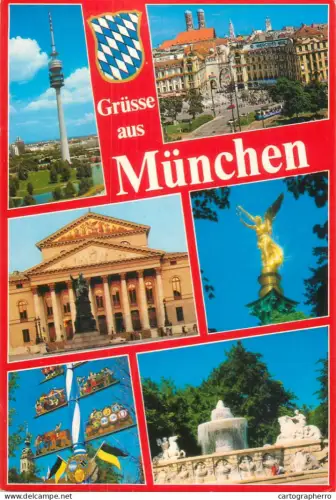 A5697 Germany Munchen multi view souvenir
