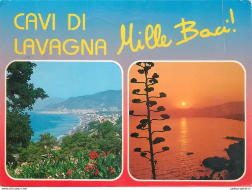 A5707 Italy Cavi di Lavagna different aspects and views souvenir