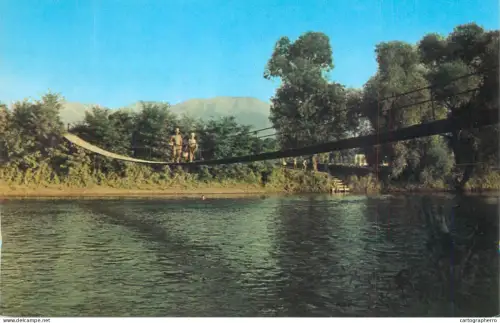 A6184 Romania Avrig suspended bridge