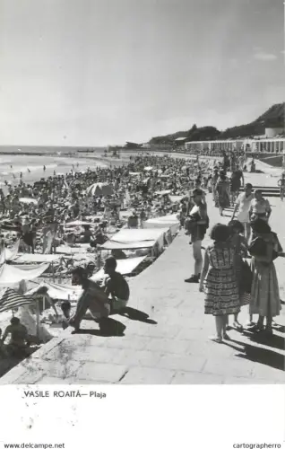 A6183 Romania Eforie / Vasile Roaita beach 1961