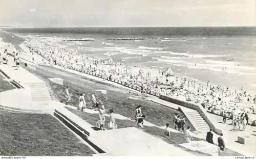 A6183 Romania Eforie / Vasile Roaita plaja si faleza 1964