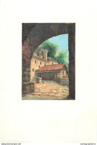 A5706 Italy Assisi Eremo delle Carceri Bozzetto di Dandolo Bellini