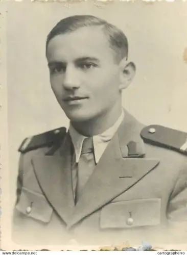 Romanian army military portrait souvenir photo