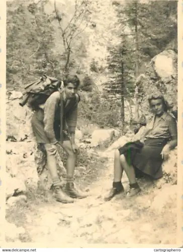 Anonymous persons excursionists trippers Romania