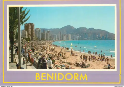 A5715 Spain Benidorm vista de la playa