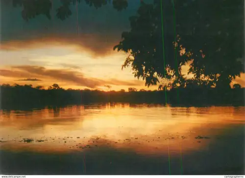 A5714 Brazil Amazon area natural landscape sunset view