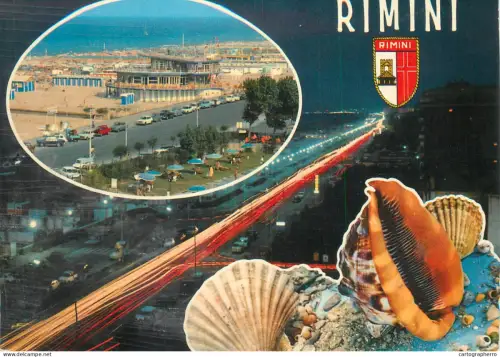 A5714 Italy Rimini lungomare multi view shells
