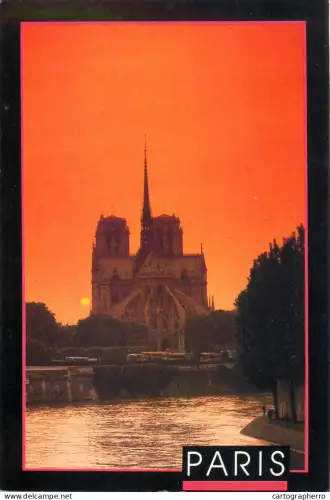 A5713 France Paris Notre Dame sunrise view
