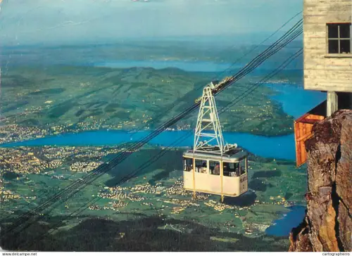 A5713 Switzerland Luzern Schwebebahn auf den Pilatus aerial view