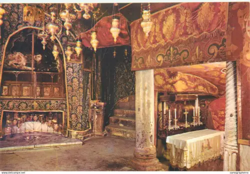 A5713 Israel Bethlehem Church of the Nativity interior view