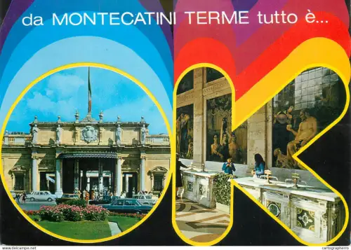 A5712 Italy Montecattini Terme multi view souvenir