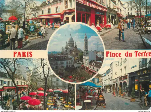 A5711 France Paris Montmartre Place du Tertre multi view