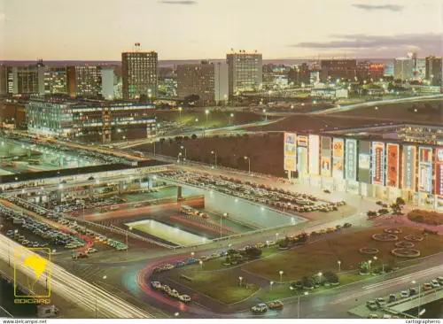 A5711 Brazil Brasilia Platforma Rodoviaria bus station night view