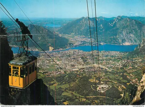 A5711 Italy Lecco Piani Erna Resegone aerial view