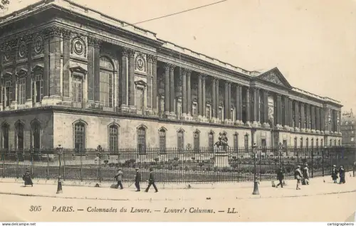 A6187 Paris colonnades de Louvre cpa
