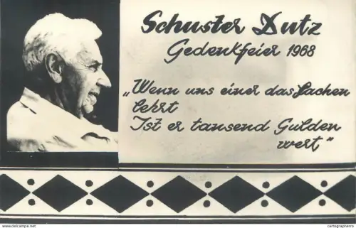 A6187 Dies ist ein Gedenkbild für eine Person namens Schuster Dutz