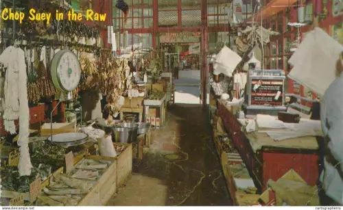 A6187 Chinatown Chop Suey in the Ray food shop oriental food postcard 1979
