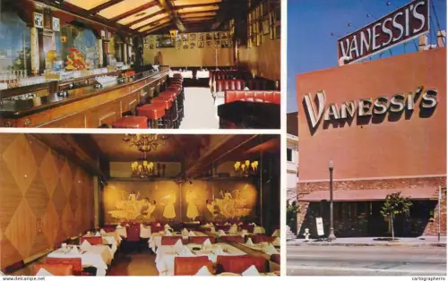 A6187 United States > CA - California > San Francisco > Vanessi`s restaurant postcard 1965