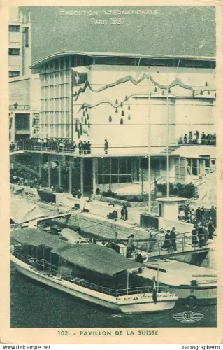 A6187 Exposition Paris 1937 pavillon de la Suisse