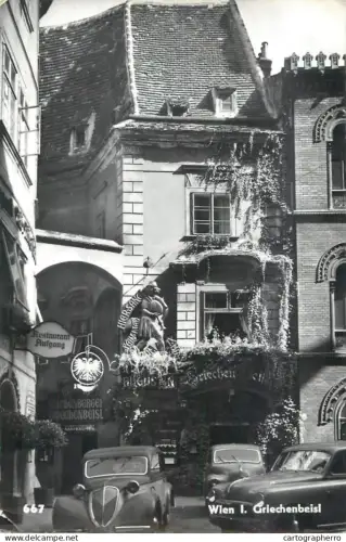 A6187 Austria Wien I Griechenbeisl restaurant alte Autos