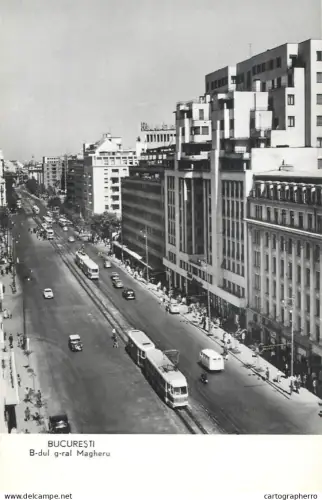 A6189 Romania Bucuresti Bucharest Magheru tramway