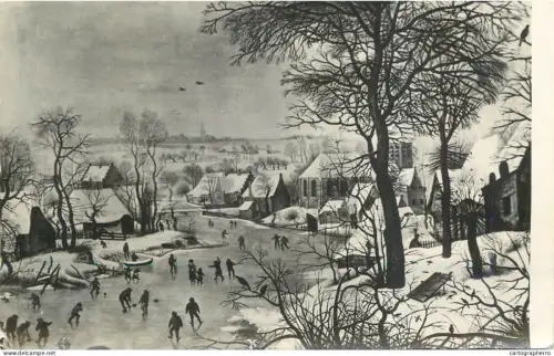 A6190 Romania Muzeul de Arta Pieter Brueghel peisaj de iarna