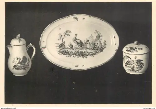 A6093 Morlanwelz Musee de Mariemont porcelaine de Tournai plat carte postale