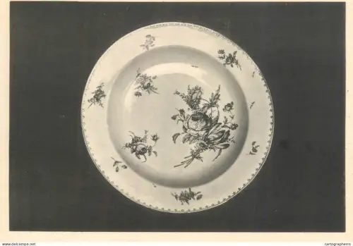A6093 Morlanwelz Musee de Mariemont porcelaine de Tournai plate carte postale
