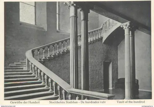 A6093 Stockholm Stadthus vault of the hundred staircase